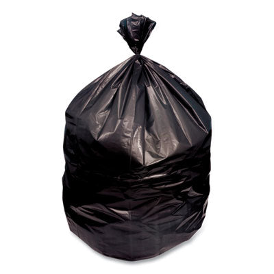 Boardwalk® Linear Low Density Can Liners, 23 gal, 0.9 mil, 28 x 45, Black, 25 Bags/Roll, 8 Rolls/Carton Low-Density Waste Can Liners - Office Ready