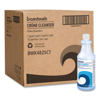 Boardwalk® Creme Cleanser, Baby Powder Scent, 32 oz Bottle,12/Carton Scrub Cleansers - Office Ready