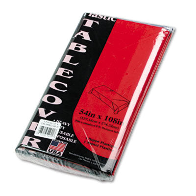 Tablemate® Table Set® Rectangular Table Covers, Heavyweight Plastic, 54
