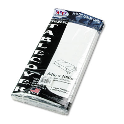 Tablemate® Table Set® Rectangular Table Covers, Heavyweight Plastic, 54
