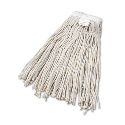 Boardwalk® Cut-End Wet Mop Heads, Cotton, No. 24, White Mop Heads-Wet - Office Ready