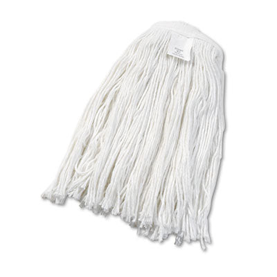 Boardwalk® Cut-End Wet Mop Heads, Rayon, No. 24, White Mop Heads-Wet - Office Ready