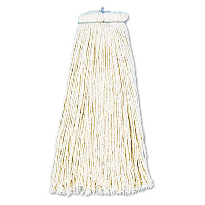 Boardwalk® Cut-End Lie-Flat Economical Mop Head, Cotton, 16oz, White Mop Heads-Wet - Office Ready