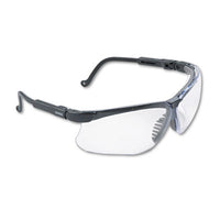 Honeywell Uvex™ Genesis® Safety Eyewear, Black Plastic Frame, Clear Lens Wraparound Safety Glasses - Office Ready