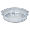 HFA® Round Aluminum Containers, 48 oz, 9" Diameter, Silver, 500/Carton Takeout Food Containers - Office Ready