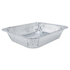 HFA® Aluminum Oblong Containers, 1 lb, 4.56 x 5.56 x 1.63, Silver, 1,000/Carton Takeout Food Containers - Office Ready
