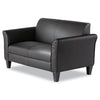 Alera® Alera® Reception Lounge Sofa Series, Two-Cushion Loveseat, 55.5" x 31.5" x 33.07", Black Loveseats & Two-Seat Settees - Office Ready