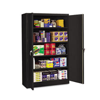 Tennsco Assembled Jumbo Steel Storage Cabinet, 48w x 18d x 78h, Black Office & All-Purpose Storage Cabinets - Office Ready