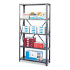 Safco® Heavy-Duty Commercial Steel Shelving Unit, Five-Shelf, 36w x 12d x 75h, Dark Gray Multiuse Shelving, Open - Office Ready