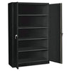 Tennsco Assembled Jumbo Steel Storage Cabinet, 48w x 18d x 78h, Black Office & All-Purpose Storage Cabinets - Office Ready