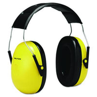 3M™ Optime 98 H9A Earmuffs, 25 dB NRR, Yellow/Black Over the Head Ear Muffs - Office Ready