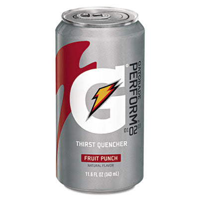 Gatorade® Thirst Quencher Cans, Fruit Punch, 11.6oz Can, 24/Carton Sports Drinks - Office Ready