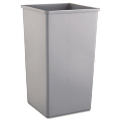 Rubbermaid® Commercial Untouchable® Square Waste Receptacle, 50 gal, Plastic, Gray