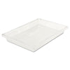 Rubbermaid® Commercial Food/Tote Boxes, 5 gal, 26 x 18 x 3.5, Clear, Plastic Storage Food Containers - Office Ready