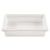 Rubbermaid® Commercial Food/Tote Boxes, 8.5 gal, 26 x 18 x 6, White, Plastic Storage Food Containers - Office Ready