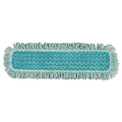 Rubbermaid® Commercial HYGEN™ HYGEN™ Microfiber Fringed Dust Mop Pad, 24w x 9d, Green