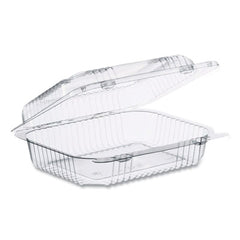 Dart® StayLock Clear Hinged Lid Containers, 6 x 7 x 2.1, Clear, Plastic, 125/Packs, 2 Packs/Carton
