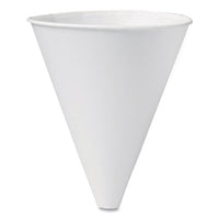 SOLO® Bare® Eco-Forward® Treated Paper Funnel Cups, 10 oz, White, 250/Bag, 4 Bags/Carton Water Cups - Office Ready