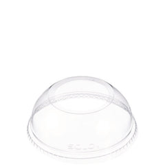 Dart® Open-Top Dome Lid for Plastic Cups, With 1.9" dia Hole, Fits 16 oz to 24 oz Cold Cups, Plastic, Clear, 1,000/Carton