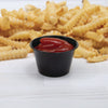 Dart® Polystyrene Portion Cups, 4 oz, Plastic, Black, 250/Bag, 10 Bags/Carton Portion Cups - Office Ready