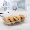 Dart® StayLock Clear Hinged Lid Containers, Oblong, 6.81 x 9.4 x 3.1, Plastic, 125/Bag, 2/Carton Takeout Food Containers - Office Ready