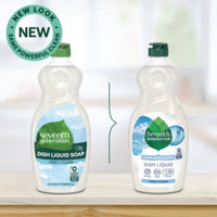 Seventh Generation® Natural Dishwashing Liquid, Free and Clear, 19 oz Bottle Manual Dishwashing Detergents - Office Ready