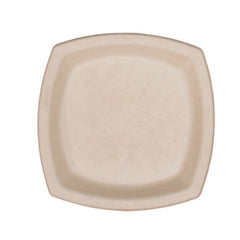 Dart® Compostable Fiber Dinnerware, ProPlanet Seal, Plate, 6.7 x 6.7, Tan, 1,000/Carton