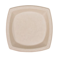 Dart® Compostable Fiber Dinnerware, ProPlanet Seal, Plate, 8.25 x 8.25, Tan, 500/Carton Plates, Bagasse - Office Ready