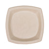 Dart® Compostable Fiber Dinnerware, ProPlanet Seal, Plate, 8.25 x 8.25, Tan, 125/Pack Plates, Bagasse - Office Ready