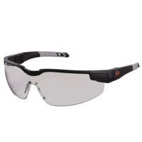 ergodyne® Skullerz DELLENGER Anti-Scratch & Enhanced Anti-Fog Safety Glasses with Adjustable Temples, Black Frame, Polycarbonate Lens Wraparound Safety Glasses - Office Ready
