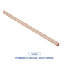 Boardwalk® Handle/Deck Mops, #20 White Cotton Head, 54" Natural Wood Handle Wet Mops - Office Ready