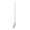 Boardwalk® Handle/Deck Mops, #20 White Cotton Head, 54" Natural Wood Handle Wet Mops - Office Ready