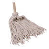 Boardwalk® Handle/Deck Mops, #20 White Cotton Head, 54" Natural Wood Handle Wet Mops - Office Ready