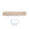 Boardwalk® Industrial Dust Mop Head, Dust, Cotton, 48 x 3, White Dust Mop Heads - Office Ready