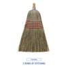 Boardwalk® Corn/Fiber Brooms, Corn/Yucca Bristles, 53.5" Overall Length, Natural, 6/Carton Traditional Corn/Synthetic Brooms - Office Ready