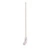 Boardwalk® Cotton Deck Mop, #16 White Cotton Head, 50" Wood Handle, 12/Carton Wet Mops - Office Ready