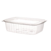 Eco-Products® Rectangular Deli Containers with Lid, 48 oz, 8 x 6 x 2, Clear, Plastic, 50/Pack, 4 Packs/Carton Takeout Food Containers - Office Ready