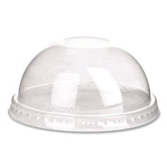 Eco-Products® Cold Drink Cup Lids, With Hole, Fits 9 oz to 24 oz Cold Cups, Plastic, Clear, 100/Pack, 10 Packs/Carton