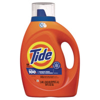 Tide® Liquid Laundry Detergent, Original Scent, Liquid, 64 Loads, 84 oz Bottle, 4/Carton Laundry Detergents - Office Ready