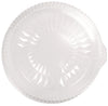 HFA® Plastic Dome Lids, Embossed, Fits 4012/4013, 12" Diameter, Clear, 25/Carton Takeout Food Containers - Office Ready