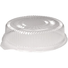 HFA® Plastic Dome Lids, Embossed, Fits 4012/4013, 12" Diameter, Clear, 25/Carton