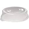 HFA® Plastic Dome Lids, Embossed, Fits 4012/4013, 12" Diameter, Clear, 25/Carton Takeout Food Containers - Office Ready