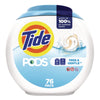 Tide® PODS™ Laundry Detergent, Free and Gentle, 63 oz Tub, 76 Pacs/Tub, 4 Tubs/Carton Laundry Detergents - Office Ready