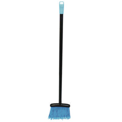 Impact® Lobby Dust Pan Broom, 36.86", Black/Blue, 12/Carton