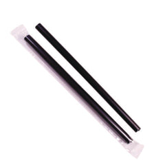 Karat® Boba Straws, 9", Black, 1,600/Carton