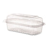 Eco-Products® Renewable and Compostable Clear Clamshell Hinged Food Containers, 9 x 6 x 3, Plastic, 80/Pack, 3 Packs/Carton Takeout Food Containers - Office Ready