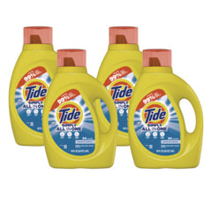 Tide® Simply Clean & Fresh™ HE Liquid Laundry Detergent, Refreshing Breeze, 64 Loads, 84 oz Bottle, 4/Carton