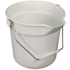 Impact® Deluxe Heavy-Duty Bucket, 10 qt, Polypropylene, Gray, 10.63" dia Utility Pails - Office Ready