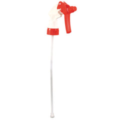 Impact® General Purpose Trigger Sprayer, 9.88" Tube, Fits 32 oz Bottles, Red/White, 24/Carton