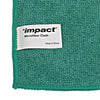 Impact® Lightweight Microfiber Cloths, 16 x 16, Green, 240/Carton Microfiber Cloths - Office Ready